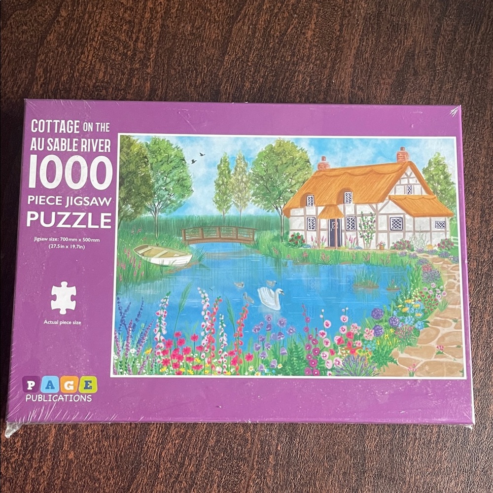NWT Cottage on the AU Sable River Puzzle - 1000 Pieces